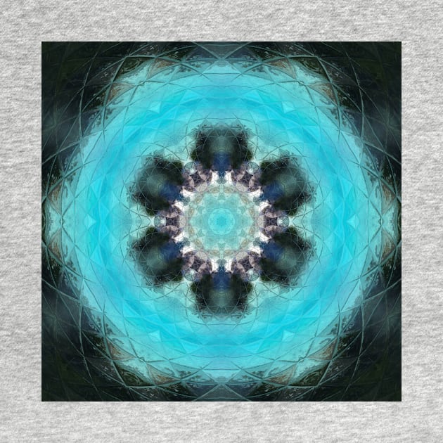 Deep Blue Water Mandala by OneLook